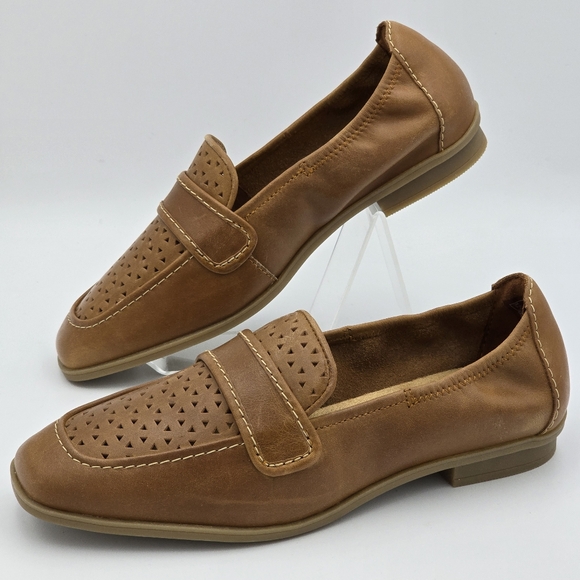 6W - WIDE WIDTH - Clarks Lyrical Way Women's Loafers, Tan Leather, NEW! - Picture 6 of 16